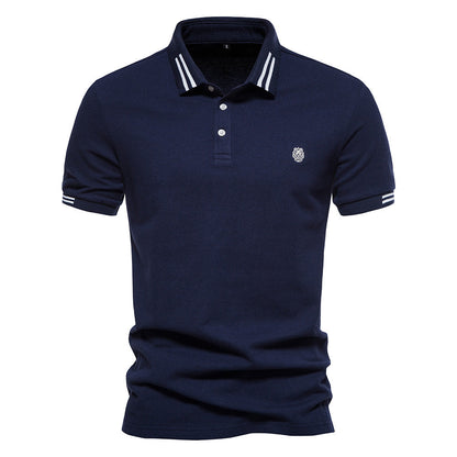 Camisa Polo de Cuello Estructurado con Rayas