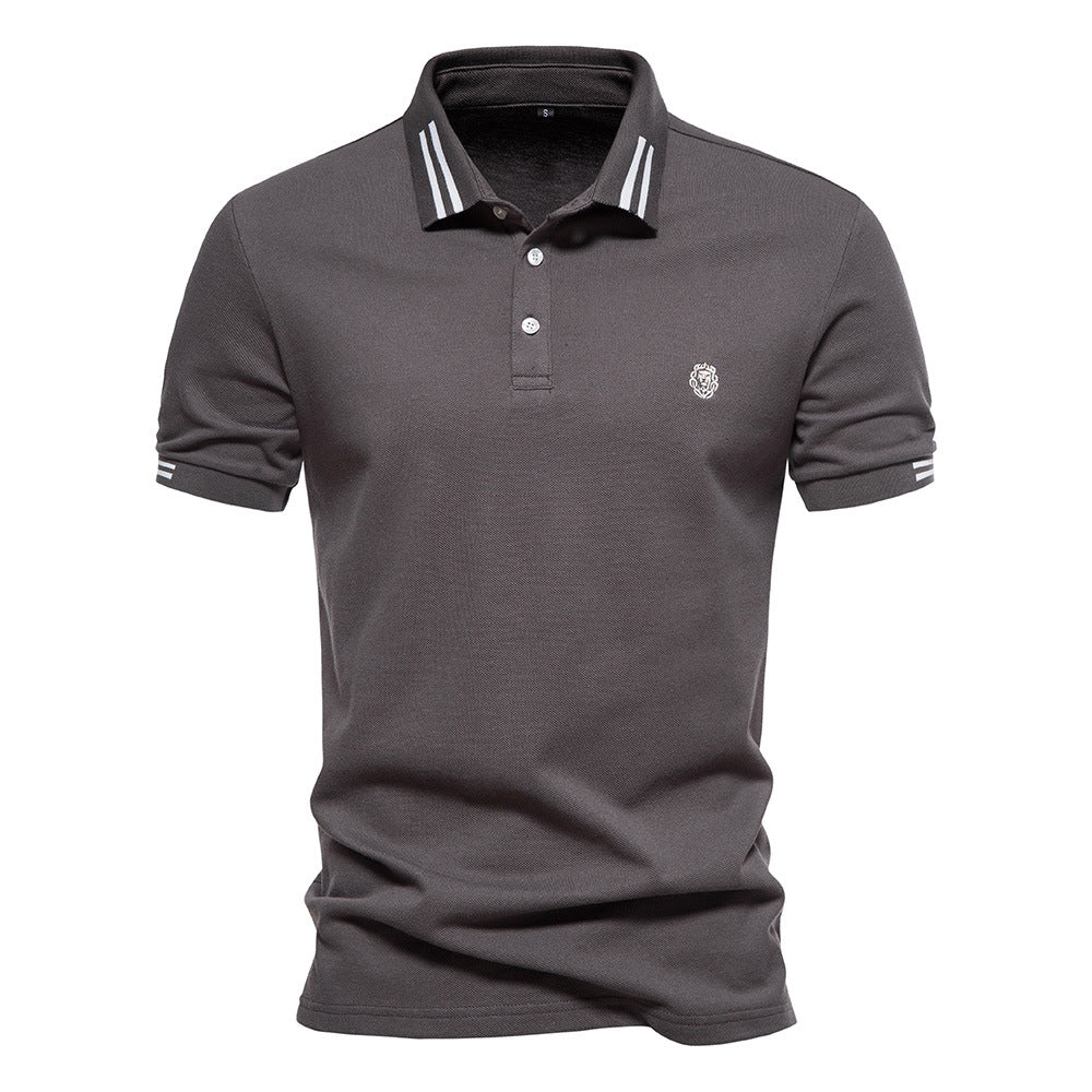 Camisa Polo de Cuello Estructurado con Rayas