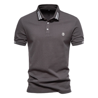 Camisa Polo de Cuello Estructurado con Rayas