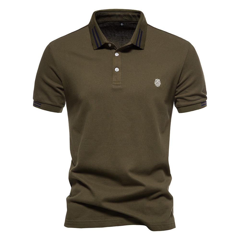 Camisa Polo de Cuello Estructurado con Rayas