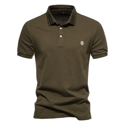 Camisa Polo de Cuello Estructurado con Rayas