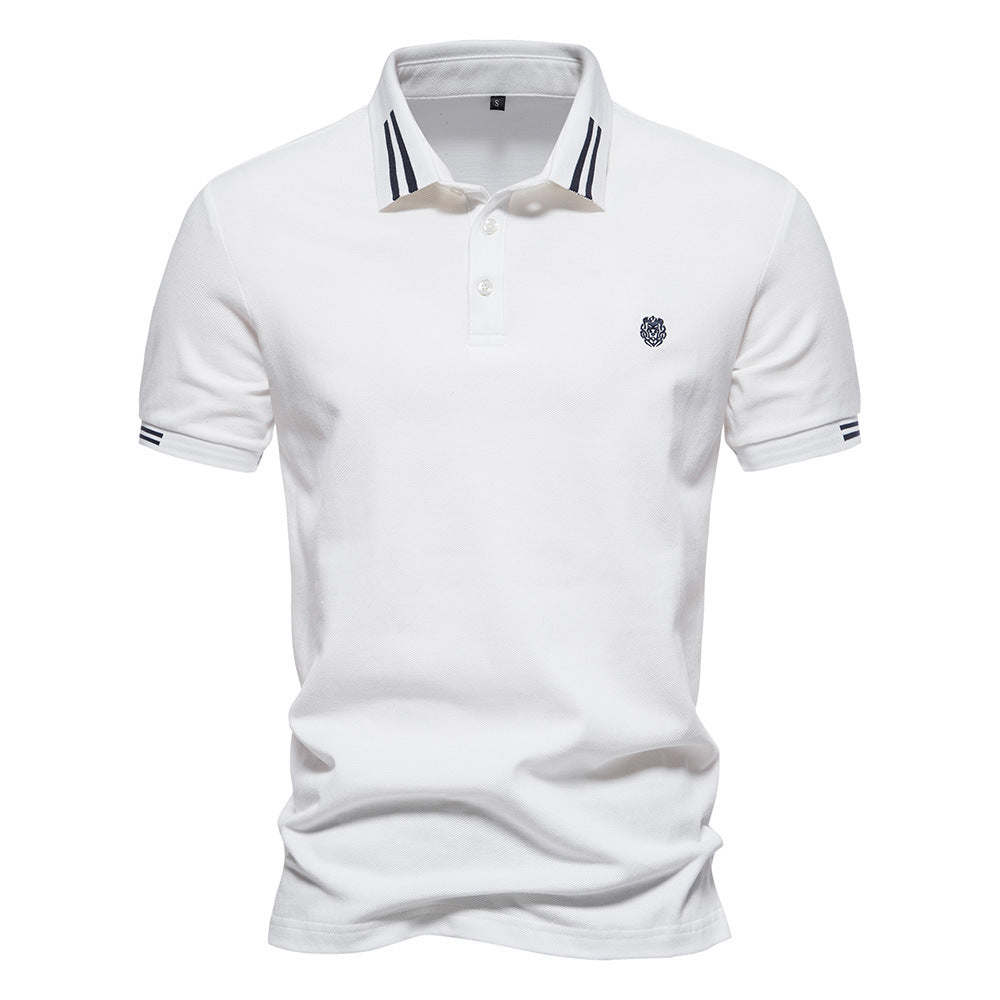 Camisa Polo de Cuello Estructurado con Rayas