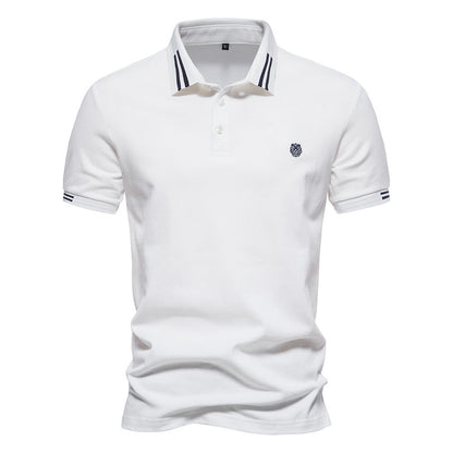 Camisa Polo de Cuello Estructurado con Rayas