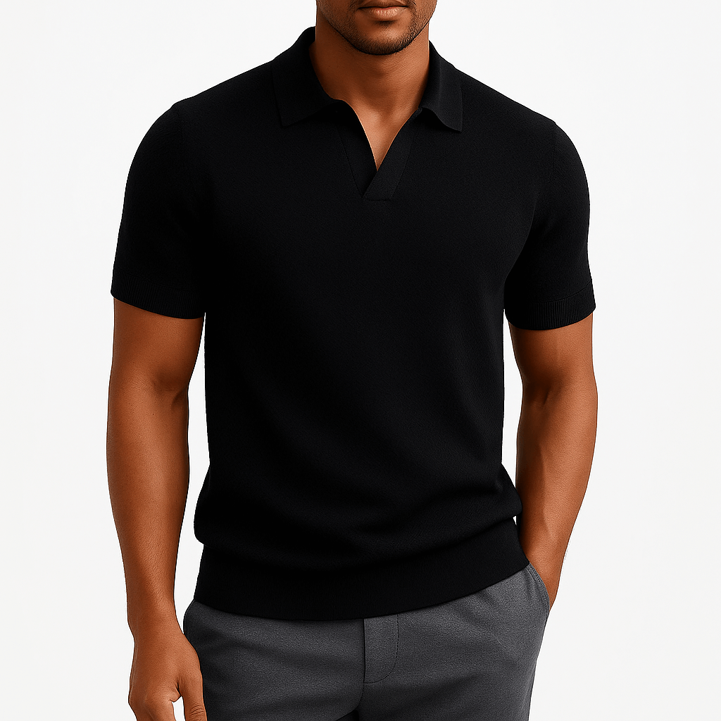 Camisa Polo Texturizada de Poliéster