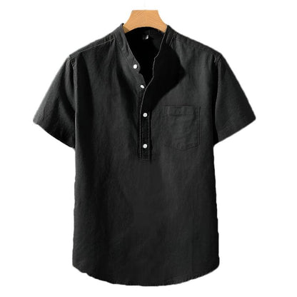 Camisa de Poliéster com Gola Alta