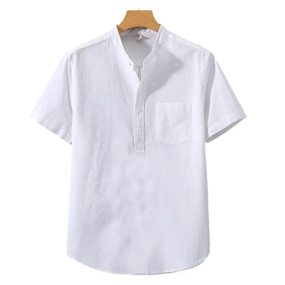 Camisa de Poliéster com Gola Alta
