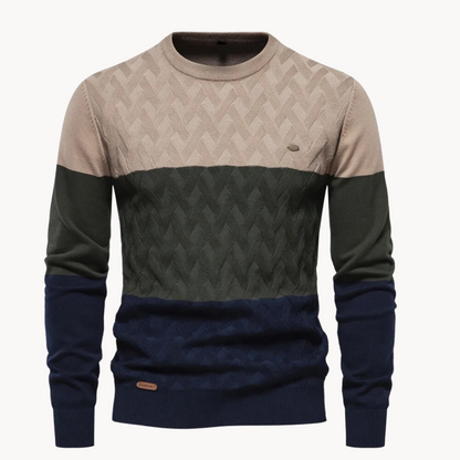 Pullover com Design de Malha Elaborada