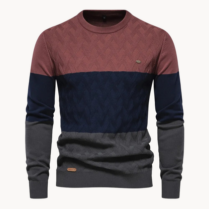 Pullover com Design de Malha Elaborada