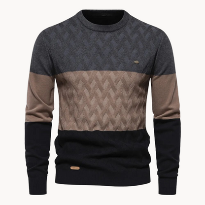 Pullover com Design de Malha Elaborada