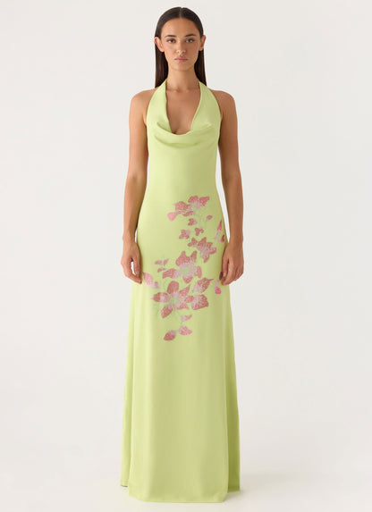Maxi Vestido Decorado Quaresma - Lima