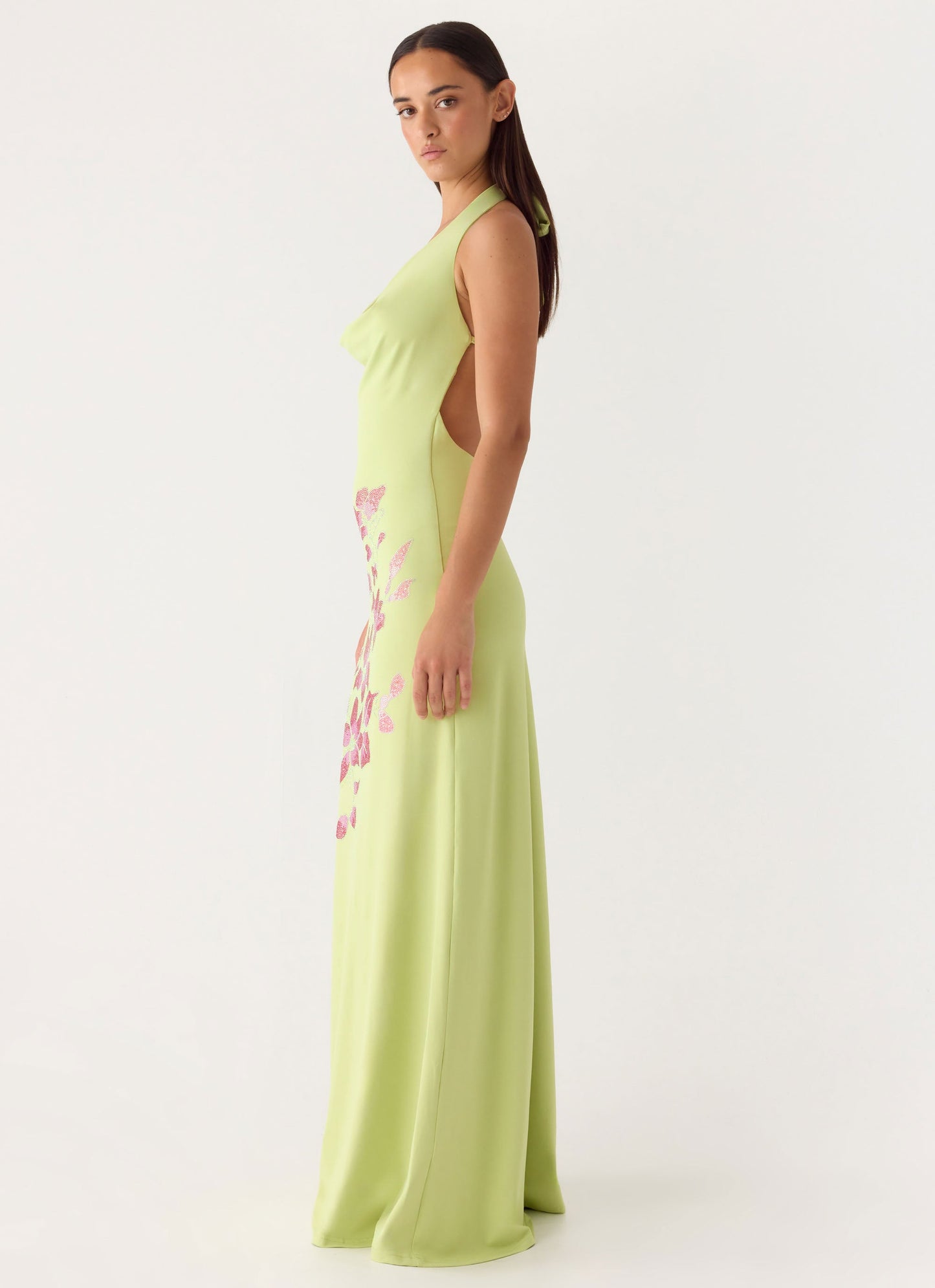 Maxi Vestido Decorado Quaresma - Lima