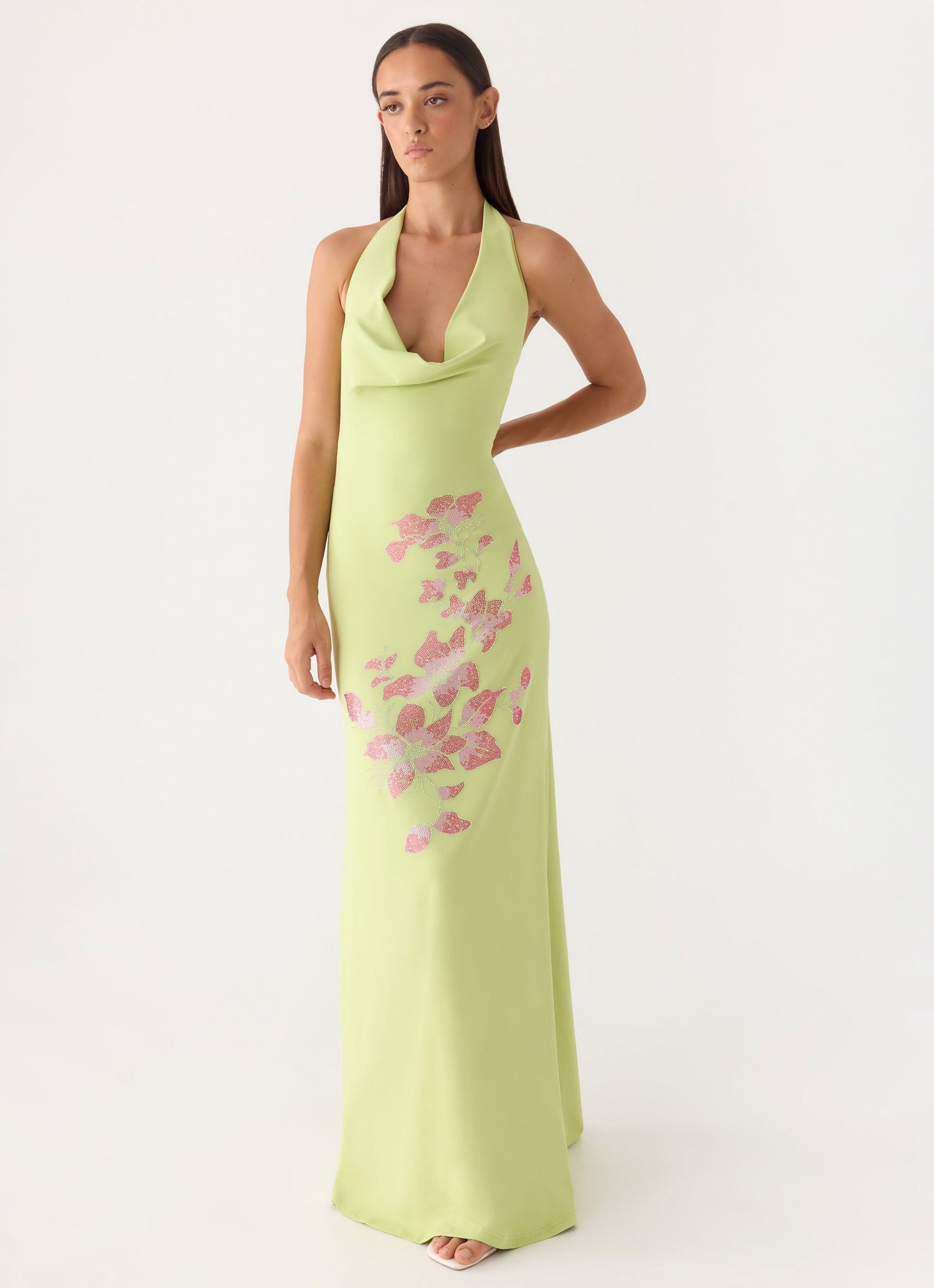 Maxi Vestido Decorado Quaresma - Lima