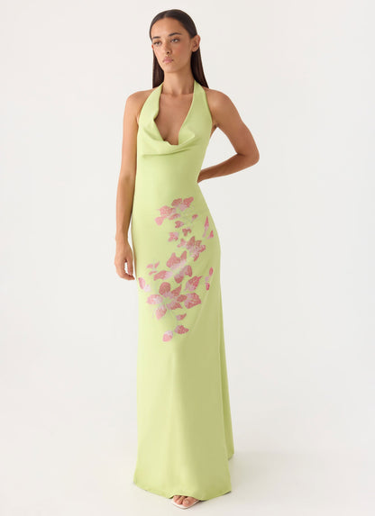 Maxi Vestido Decorado Quaresma - Lima