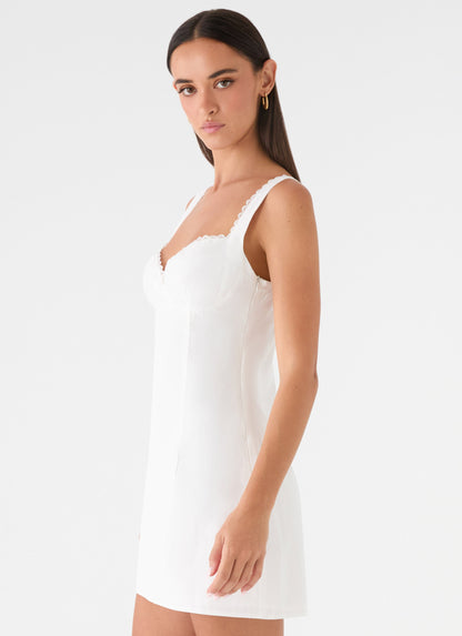 Branco Riva Bella Mini Dress