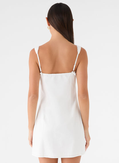 Branco Riva Bella Mini Dress