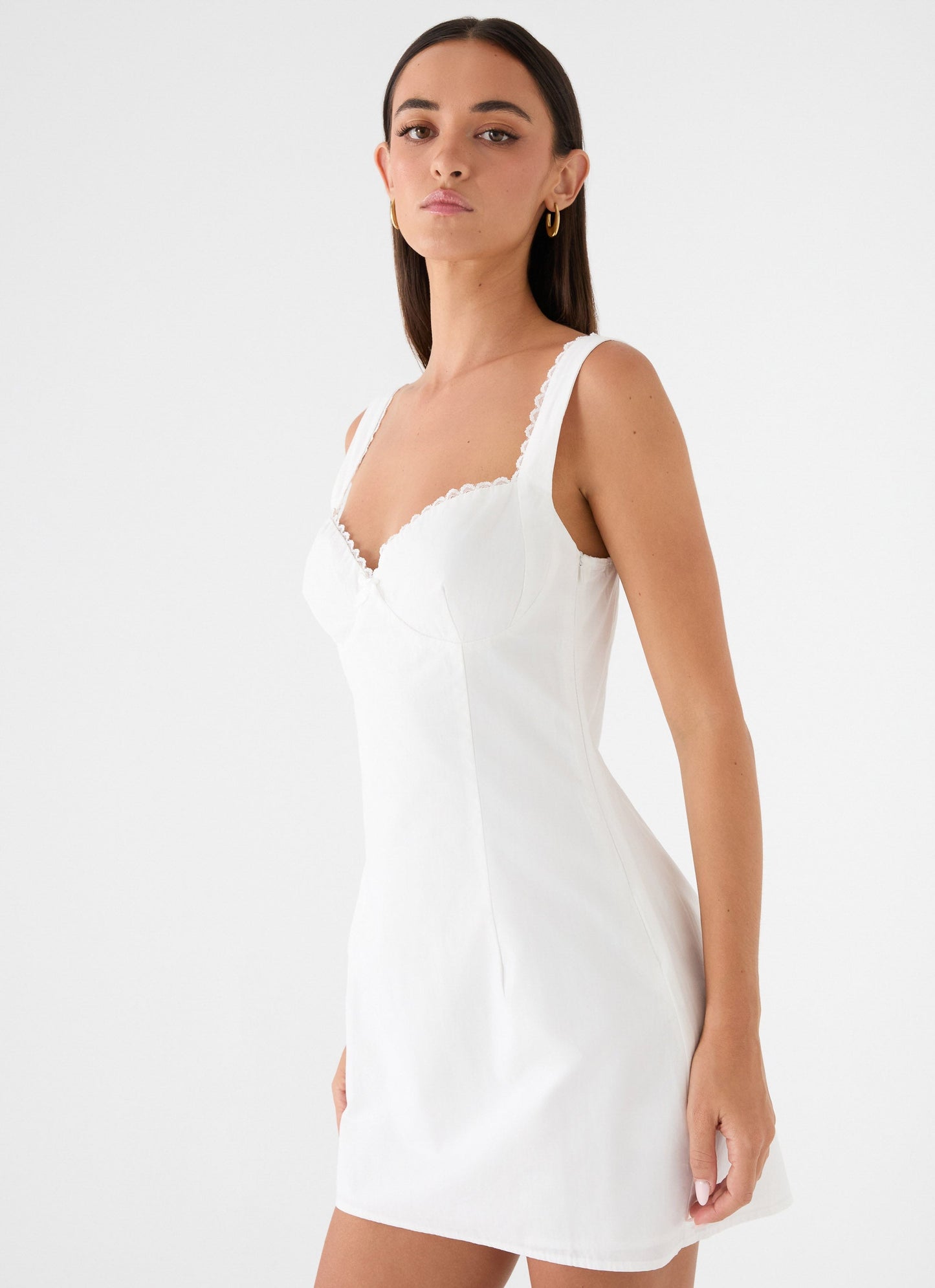 Branco Riva Bella Mini Dress