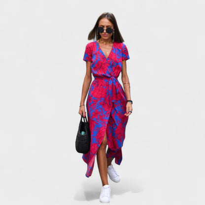 Vestido Boho Chic em Tom de Rosa Lírio
