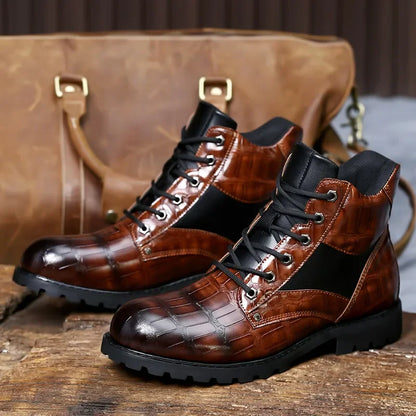 Afonso - Botas de Couro de Crocodilo