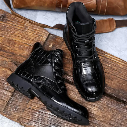 Afonso - Botas de Cuero de Cocodrilo Premium