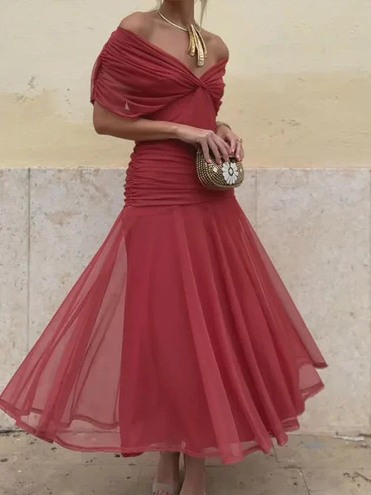 Luana - Vestido Chic con Escote en V