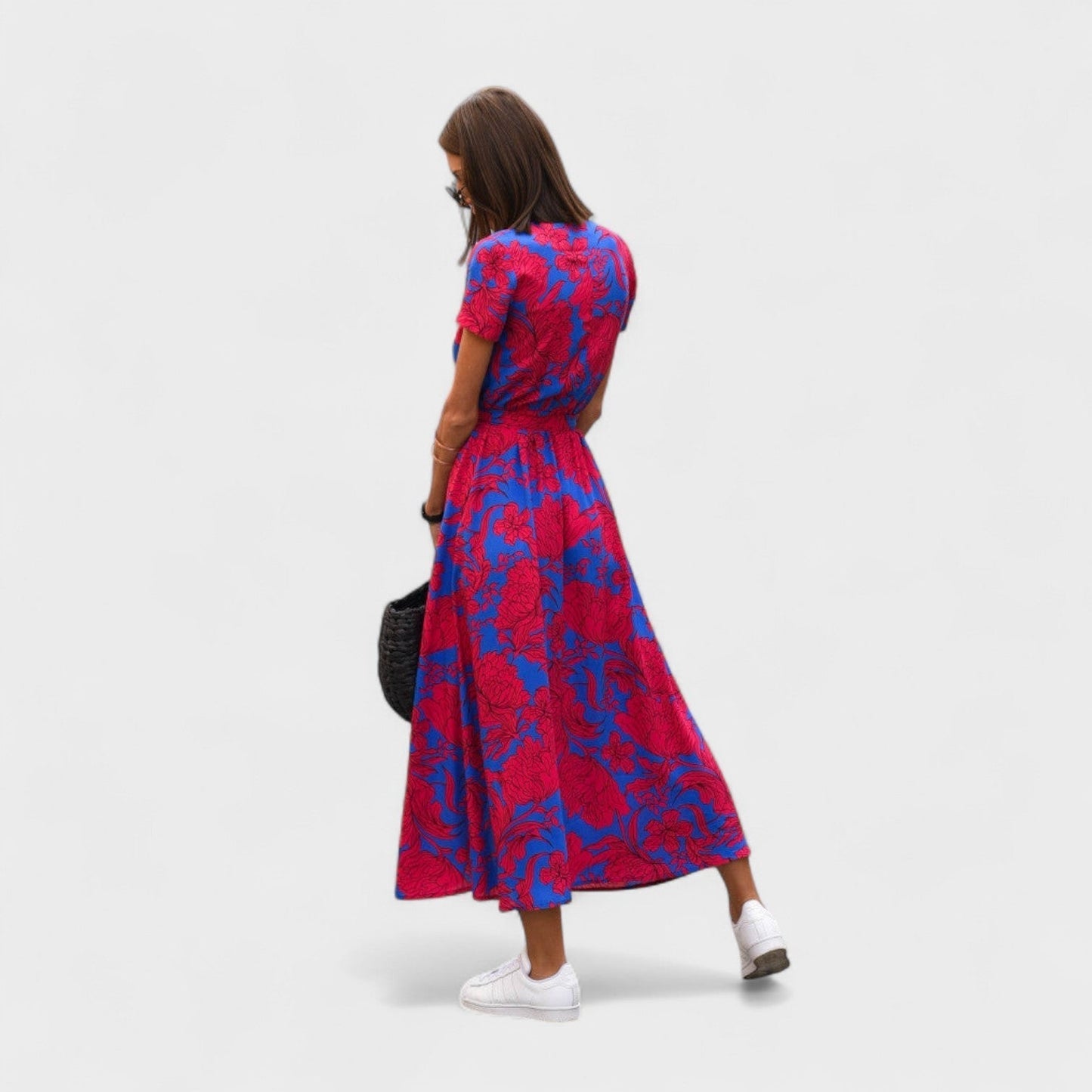 Vestido Boho Chic em Tom de Rosa Lírio