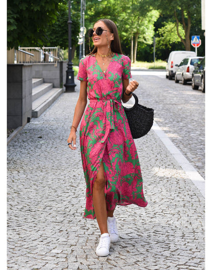 Amélia - Midi Floral Dress