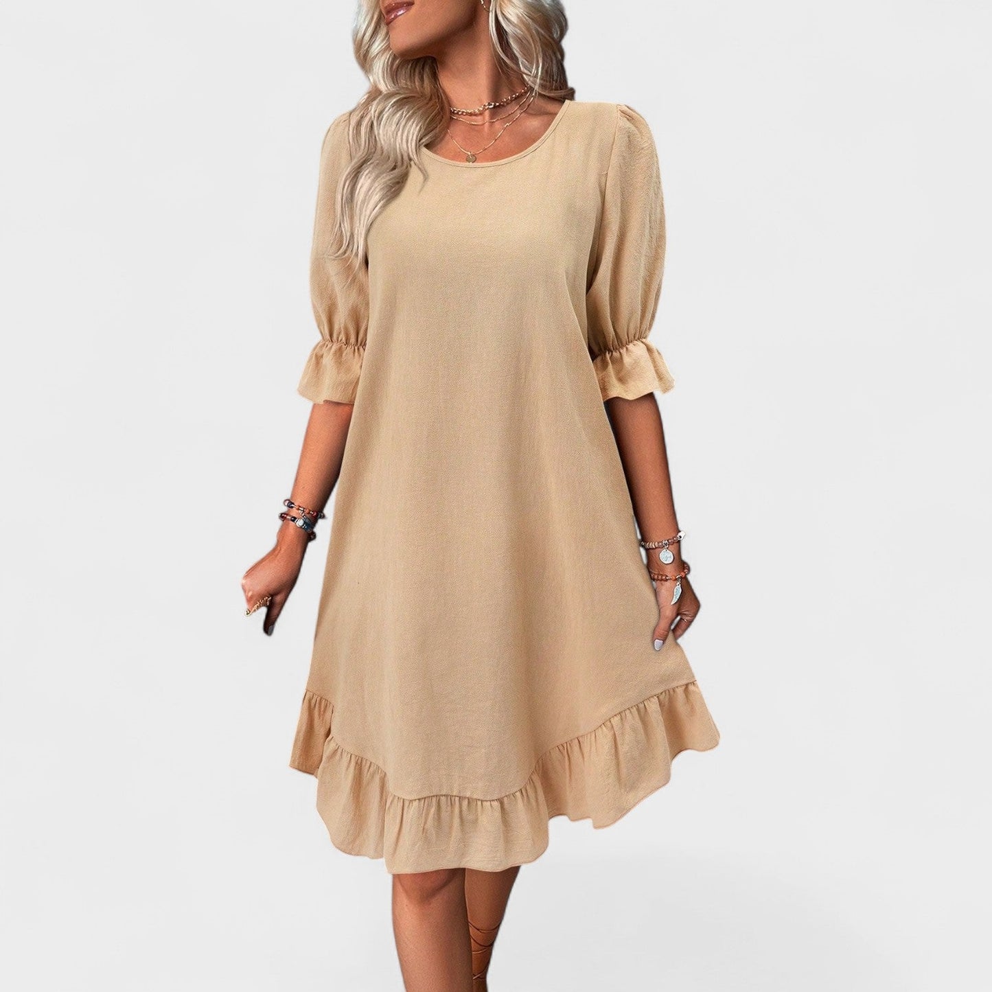 Sassa - Vestido Casual com Babados