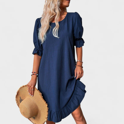 Sassa - Vestido Casual com Babados