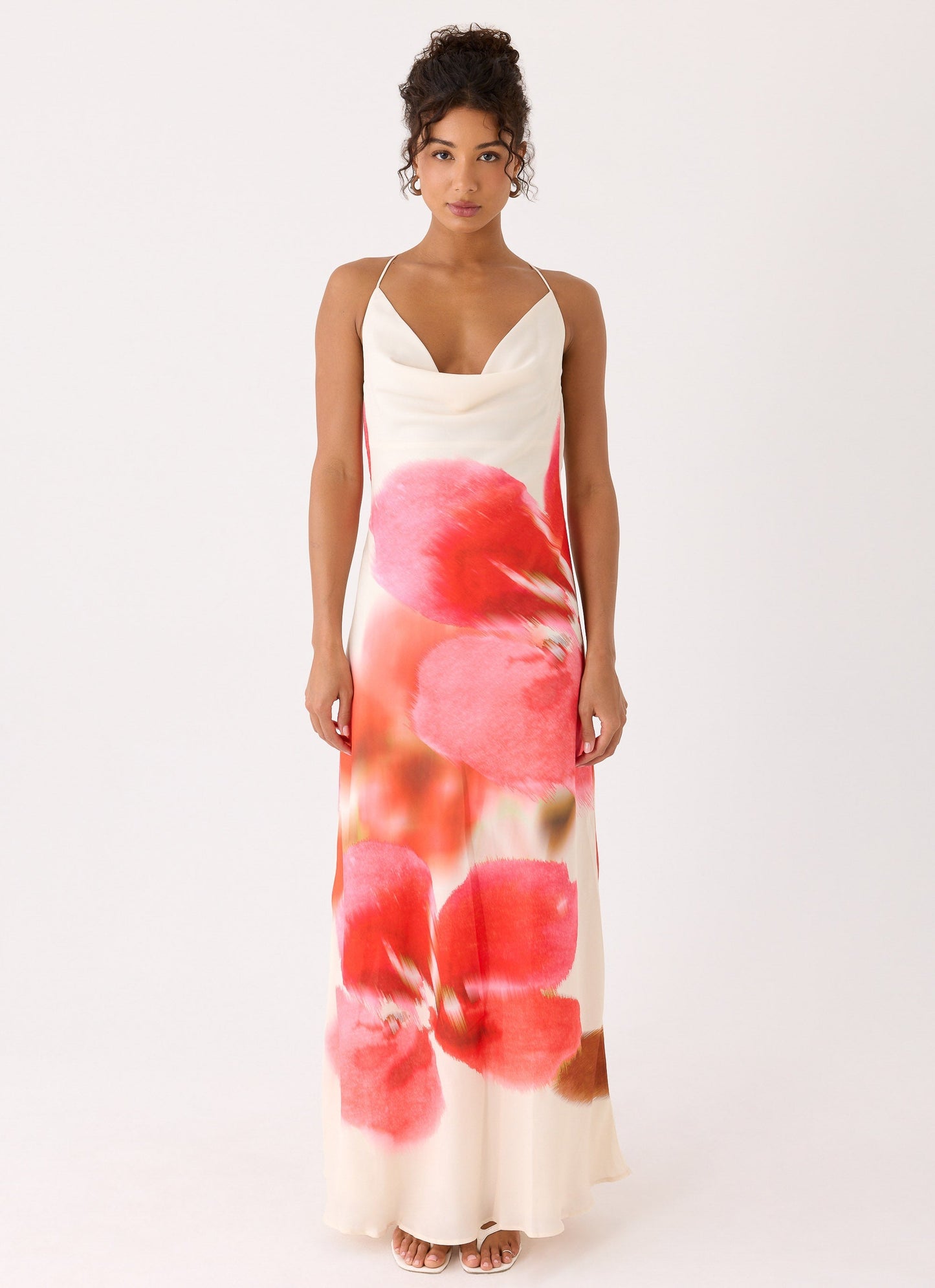Vestido Maxi Samya com Capuz - Rosa Pastel