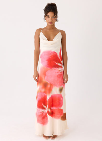 Vestido Maxi Samya com Capuz - Rosa Pastel