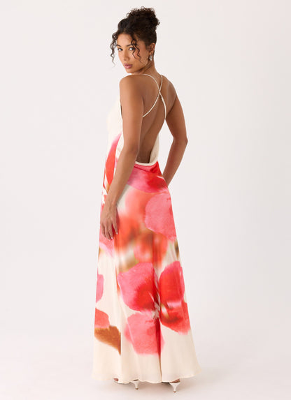 Vestido Maxi Samya com Capuz - Rosa Pastel