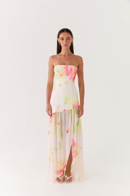 Maxi Dress - Romance Floral Shape of Love