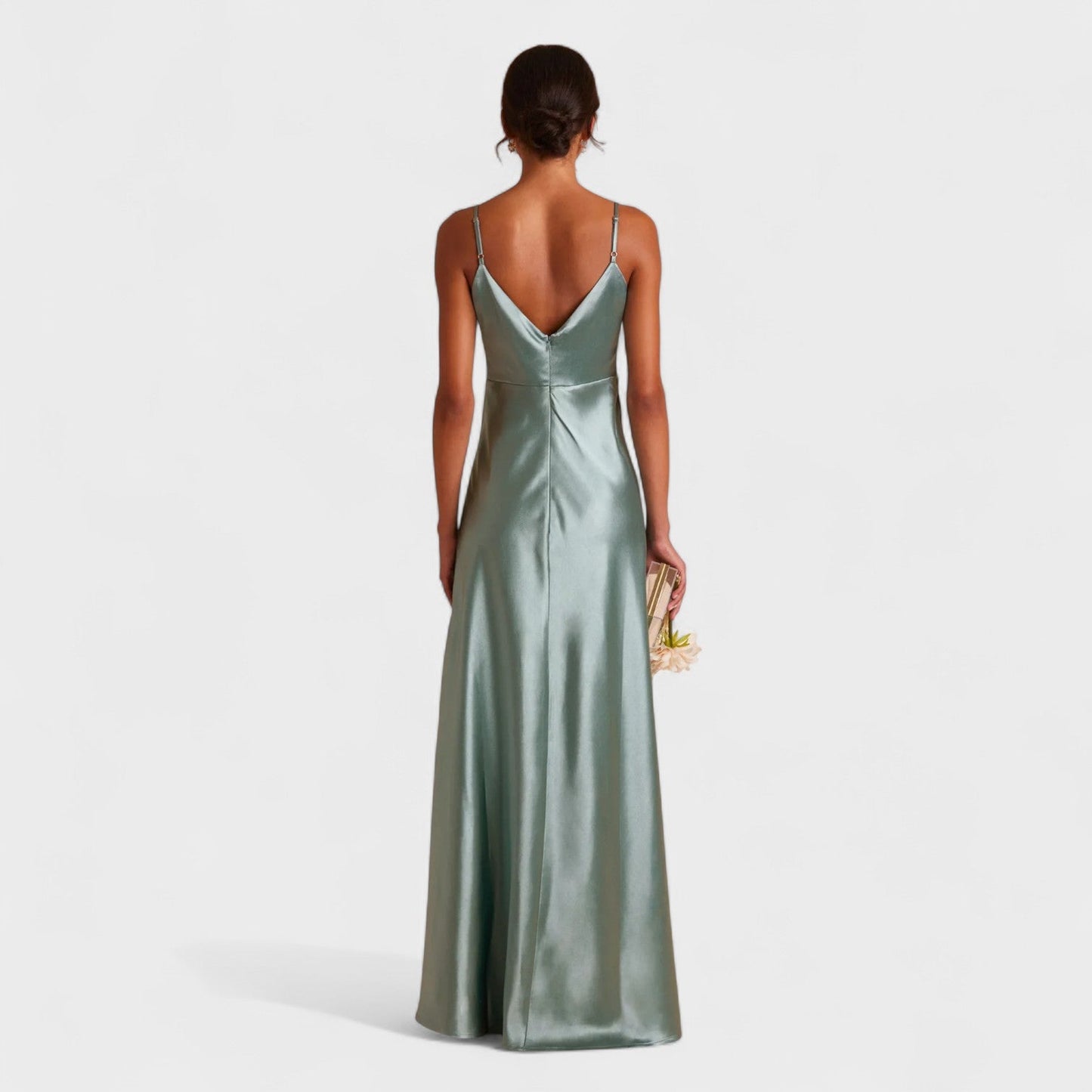 Lúcia - Vestido Longo de Satin