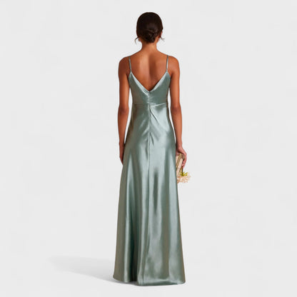 Lúcia - Vestido Longo de Satin