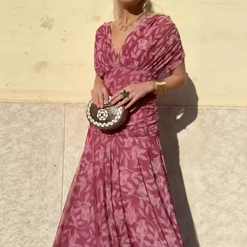 Luana - Vestido Chic con Escote en V
