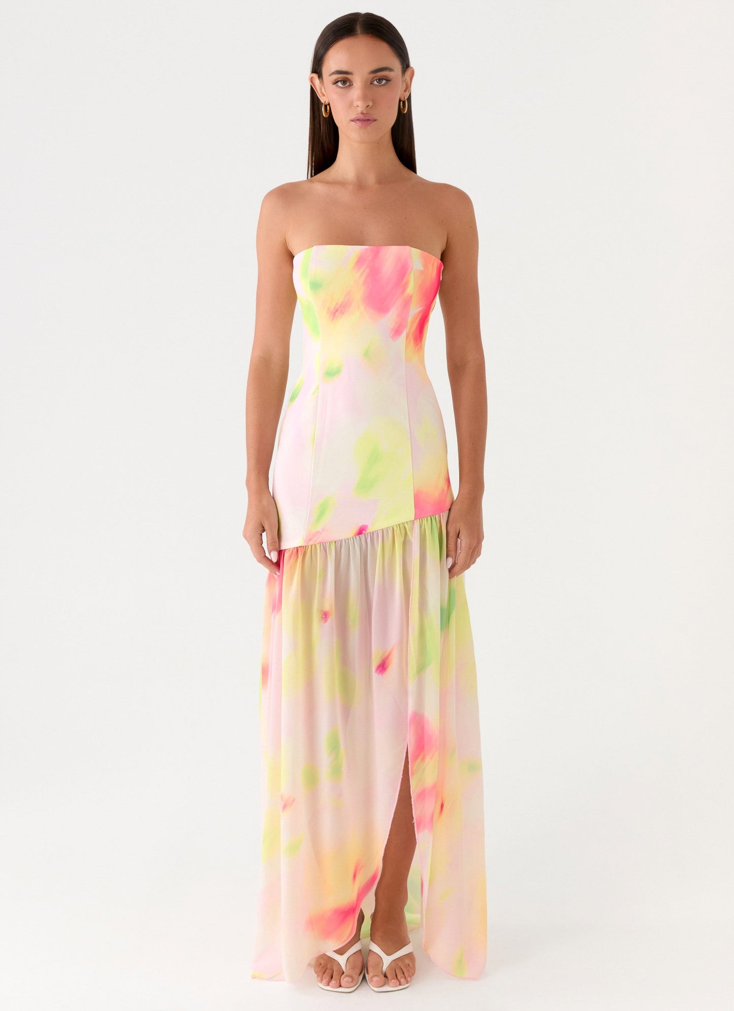 Maxi Dress - Romance Floral Shape of Love