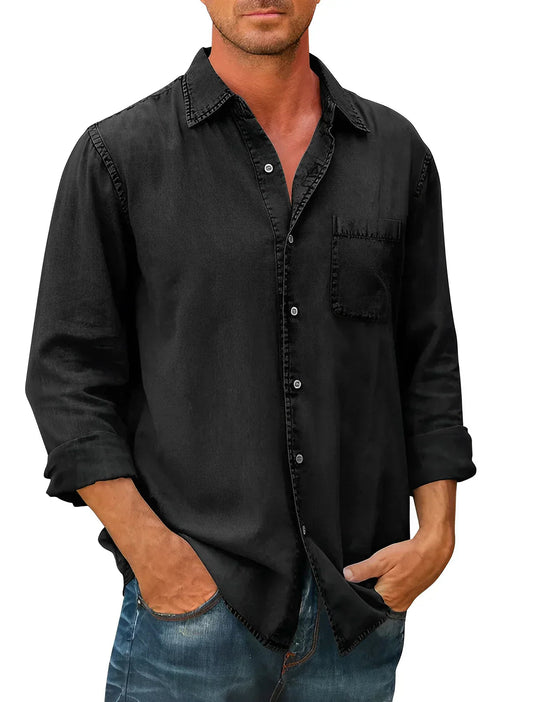 Camisa Relaxada em Tecido Respirável