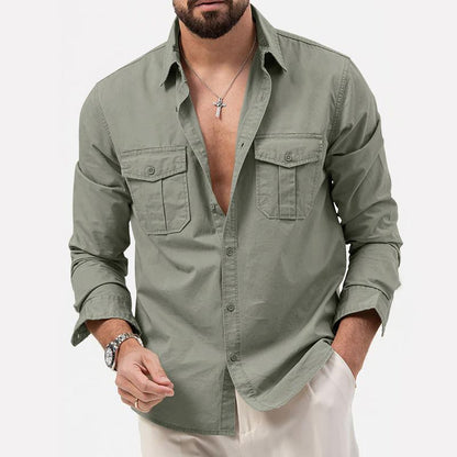 Camisa Térmica con Bolsos Cargo Confortables