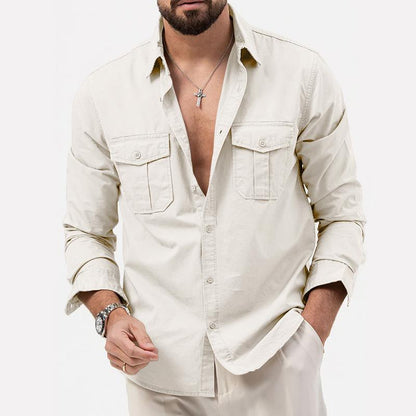 Camisa Térmica con Bolsos Cargo Confortables