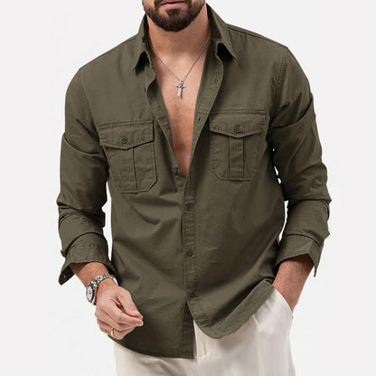 Camisa Térmica con Bolsos Cargo Confortables