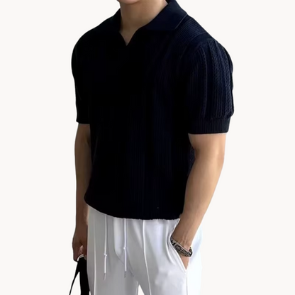 Camisa de Malha com Gola Larga