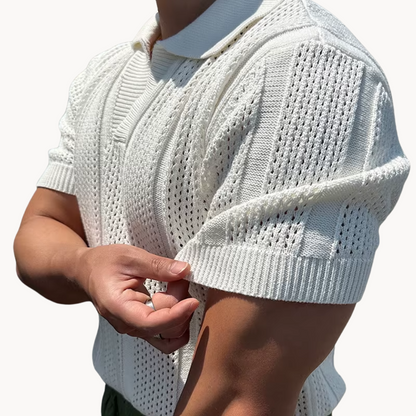 Camisa de Malha com Gola Larga