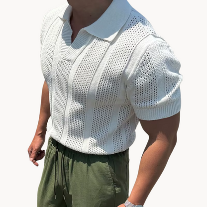 Camisa de Malha com Gola Larga