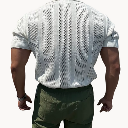 Camisa de Malha com Gola Larga