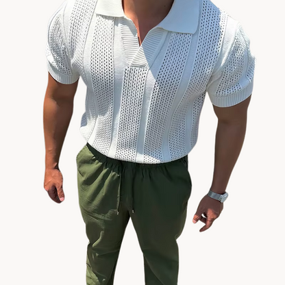 Camisa de Malha com Gola Larga