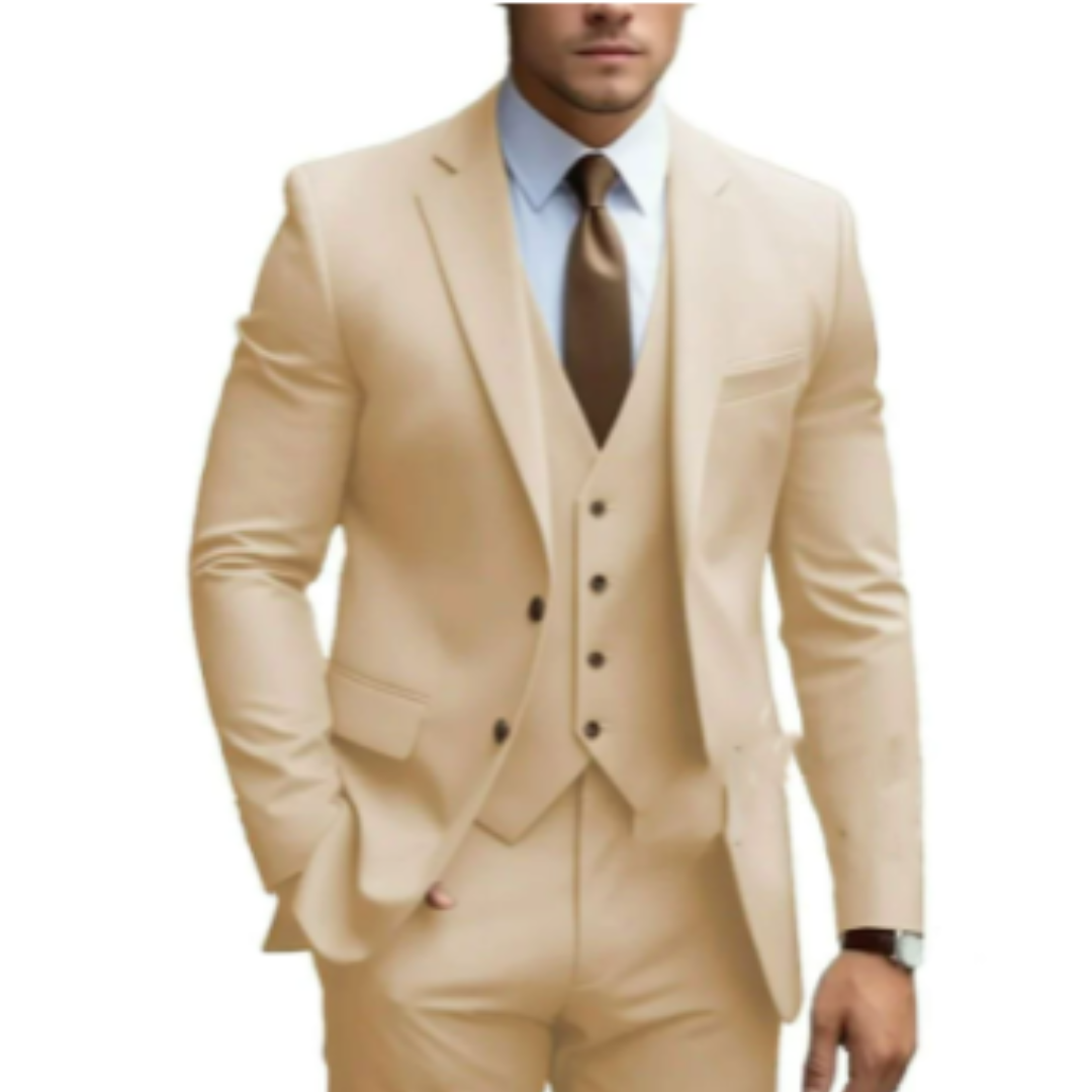 Traje de Hombro Suave con Solapa Estructurada