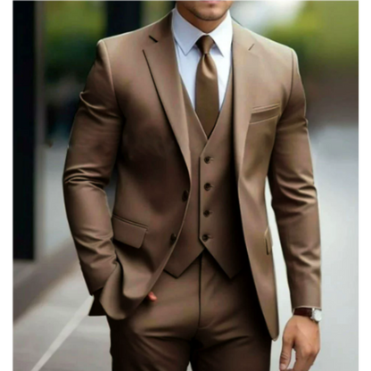 Traje de Hombro Suave con Solapa Estructurada