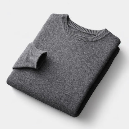João - Jersey de punto con cuello redondo en mezcla de tejidos