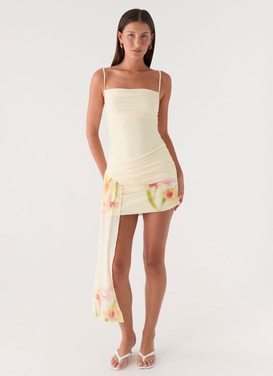 Mini Vestido Syna com Cinto - Lírio Suave