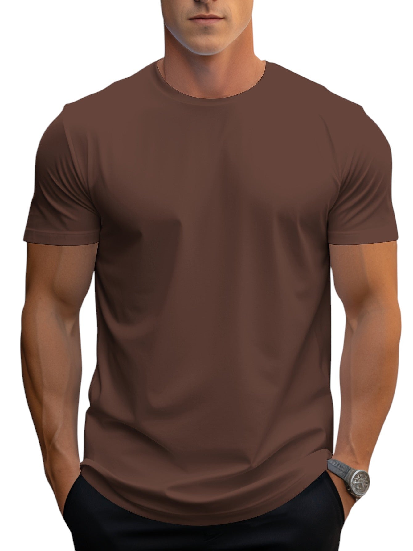Playera de Corte Regular con Cuello Suave